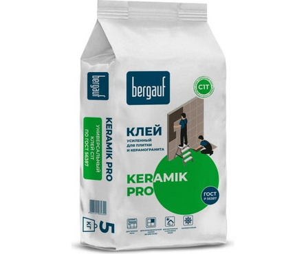 Клей плиточный BERGAUF Keramik Pro C1T 5 кг  Фотография_0