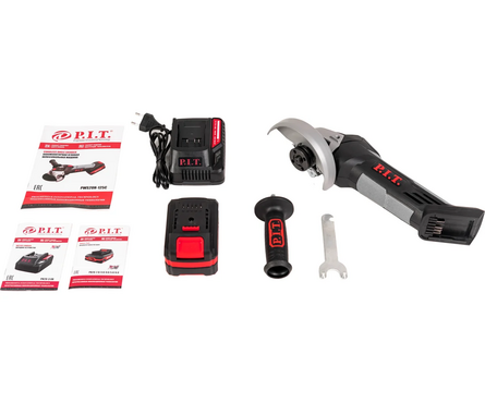 УШМ 125 мм 20 B, 8500 об/мин, Li-Ion аккум 4 Ач, 1 акб, з.у. кейс PWS20H-125C/1 P.I.T. Фотография_9