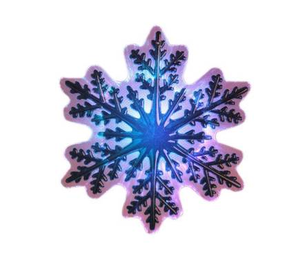 Световая картинка на прищепке Снежинка (батарейки в комплекте), оптоволокно, 1 LED, RGB Фотография_0