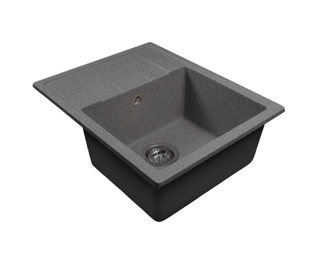 Мойка МЛ-ГМС103 с крылом темно-серая 570х460х190 мм Фотография_0