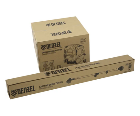 Триммер бензиновый 3 л.с. 4.8 кВт 52 см³ вес 7.6 кг неразъемная штанга DTL-52 DENZEL Фотография_7