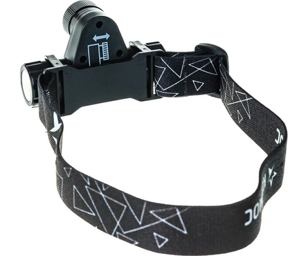 Фонарь налобный аккум. светодиодный с зумом LED ХРЕ 3 Вт СОВ литий 1200 mAh KocH103WLith КОСМОС Фотография_3