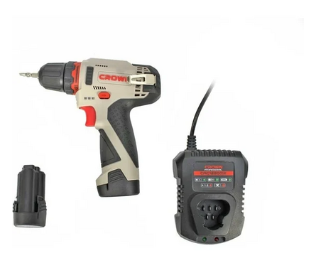 Дрель-шуруповерт 12 В, 2 шт Li акк. 2 Ач, 17 Нм, CT21072LH-2 BMC CROWN Фотография_2