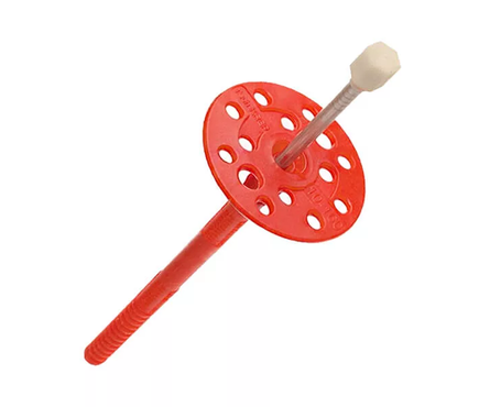 Дюбель для теплоизоляции 10х120 мм с гвоздем с термоголовкой (50 шт/уп) Фотография_0