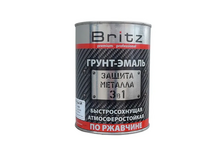 Грунт-эмаль по ржавчине 3 в 1 зеленый BRITZ Farbox 2.2 кг