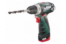 Шуруповерт Metabo PowerMaX BS, 10,8 В, 2x2,0 Ач, 1400 об/мин, 10 мм, 0,9 кг 34 Нм кейс