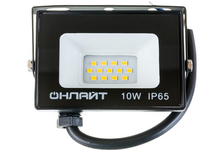 Прожектор светодиодный Онлайт 10W, 800lm, 100х80х26 мм, черный, IP65