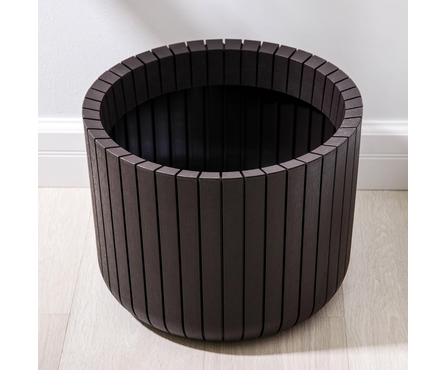 Кашпо для цветов коричневое ШАТО D 250 мм 8 л Фотография_3
