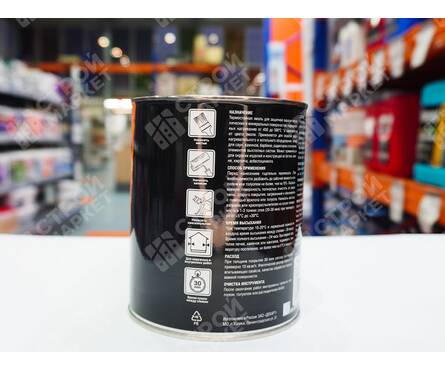 Эмаль термостойкая черная OLIMP Thermo 900°C 0.8 л Фотография_3