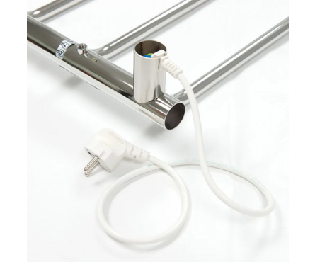 Полотенцесушитель электрический Тругор 80x50 см, таймер, скрытое/универсальное подключение Фотография_1