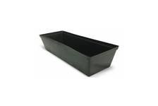 Ящик для рассады Урожай-7, пластмассовый, черный, 36х14х10 см 