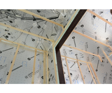 Утеплитель LOGICPIR БАНЯ Фольга ТЕХНОНИКОЛЬ 1190х590х40 мм, L-кромка (0.7021 м²) 1 плитa Фотография_3