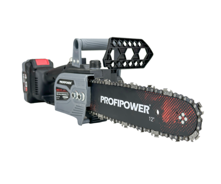 Пила цепная аккумуляторная бесщеточная 300 мм 18 В Li-ion 1 АКБ 4 А*ч, ЗУ PROFIPOWER Фотография_3