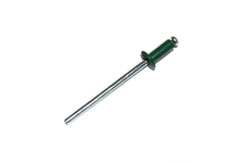 Заклёпка тяговая алюминий/сталь, 4х10 мм, зеленый/RAL 6005 (40 шт/уп)