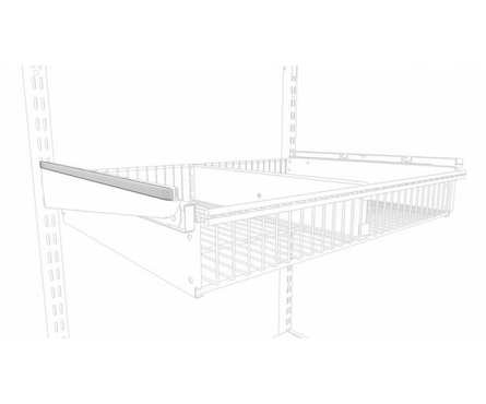 Накладка/заглушка для кронштейна гардеробной системы ПАКС Металл, 420 мм (2 шт/уп) Фотография_1