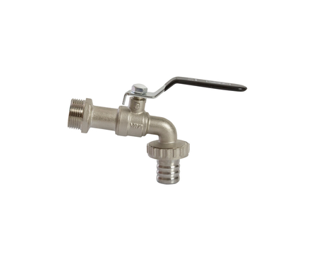 Кран шаровой нар 3/4 водоразборный со штуцером ручка Фотография_1