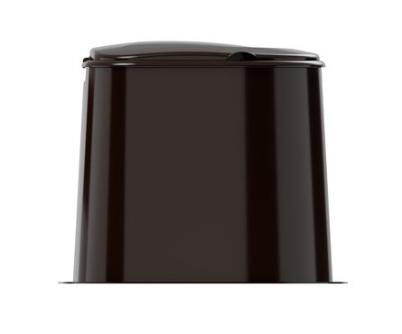 Туалет дачный пластиковый коричневый М1295 Фотография_2