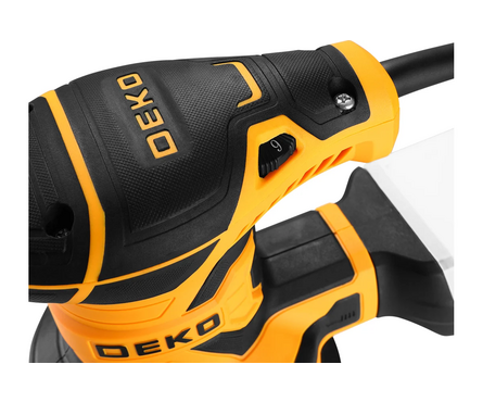 Шлифмашина эксцентриковая 125 мм, 400 Вт, 7000 об/мин с регулировкой оборотов DEKO Фотография_2