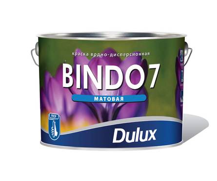 Краска ВД Dulux BINDO 7BС для стен и потолков (база для насыщ. тонов) 0,9л