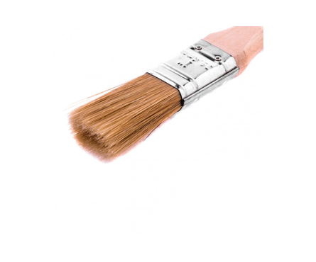 Кисть плоская Matrix Евро 1 натуральная щетина, деревянная ручка, 25 мм Фотография_2