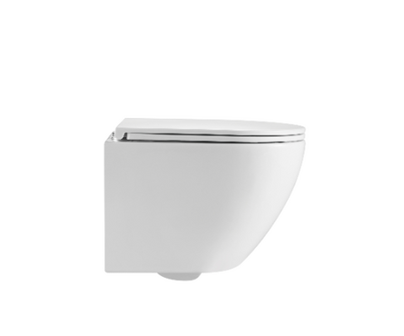 Унитаз подвесной безободковый K505 сиденье тонкое ДП, крепления EVA GOLD Фотография_1