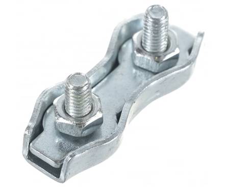 Зажим для стальных канатов оцинкованный 6 мм Duplex (2 шт/уп) Фотография_1