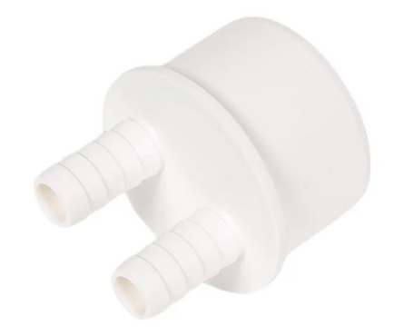 Адаптер D 50 мм для подключения слива бытовой техники с двумя выходами вход 14/14 мм А-1452 ОРИО Фотография_0