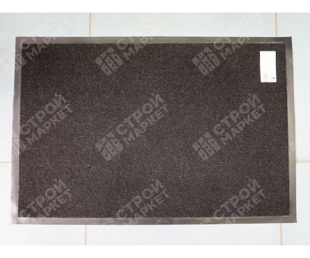 Коврик придверный 80х120 см влаговпитывающий черный Фотография_3