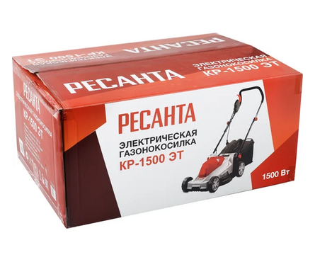 Газонокосилка электрическая ременная 1.5 кВт 38 см, вес 9.9 кг,травосборник 60 л КР-1500 ЭТ РЕСАНТА Фотография_8