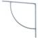 Кронштейн арочный СИБРТЕХ (выгнутый) 150х150х20 мм, серый Фотография_0