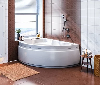 Ванна акриловая 1700х1100 мм правая (каркас+экран+сифон) Лагуна BAS Фотография_2